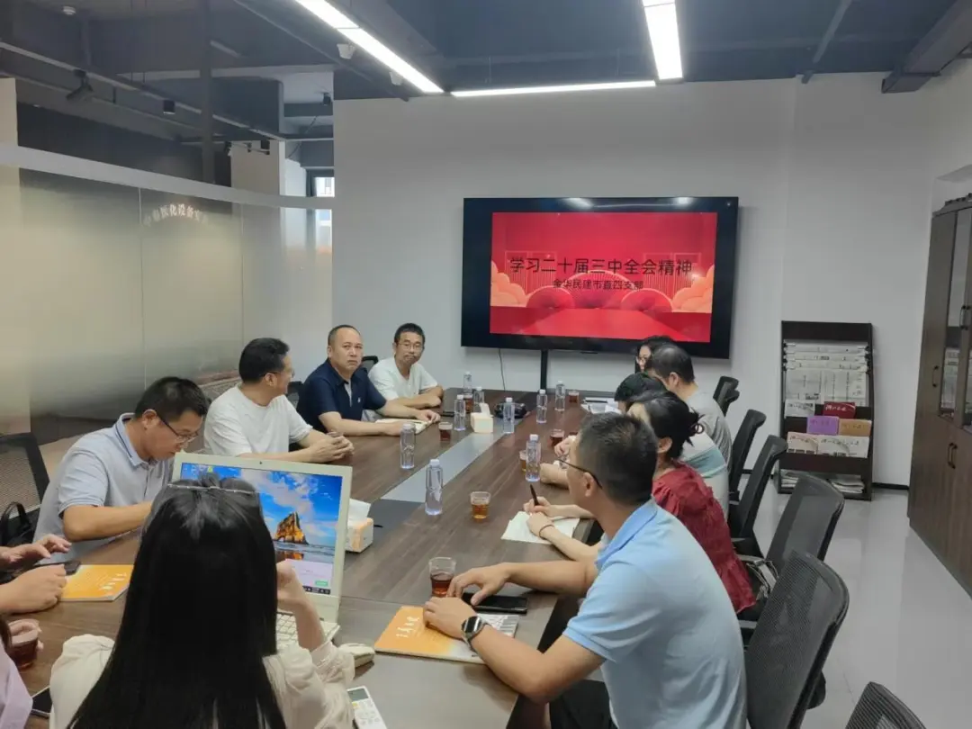 民建市直四支部召开中共二十届三中全会精神专题学习会议